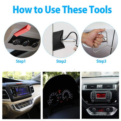 Home Harmony™ - Essential Automotive Car Tool Set Kit with Air Wedge, Long Reach Grabber, Multifunctional Tool Set for Cars Trucks
