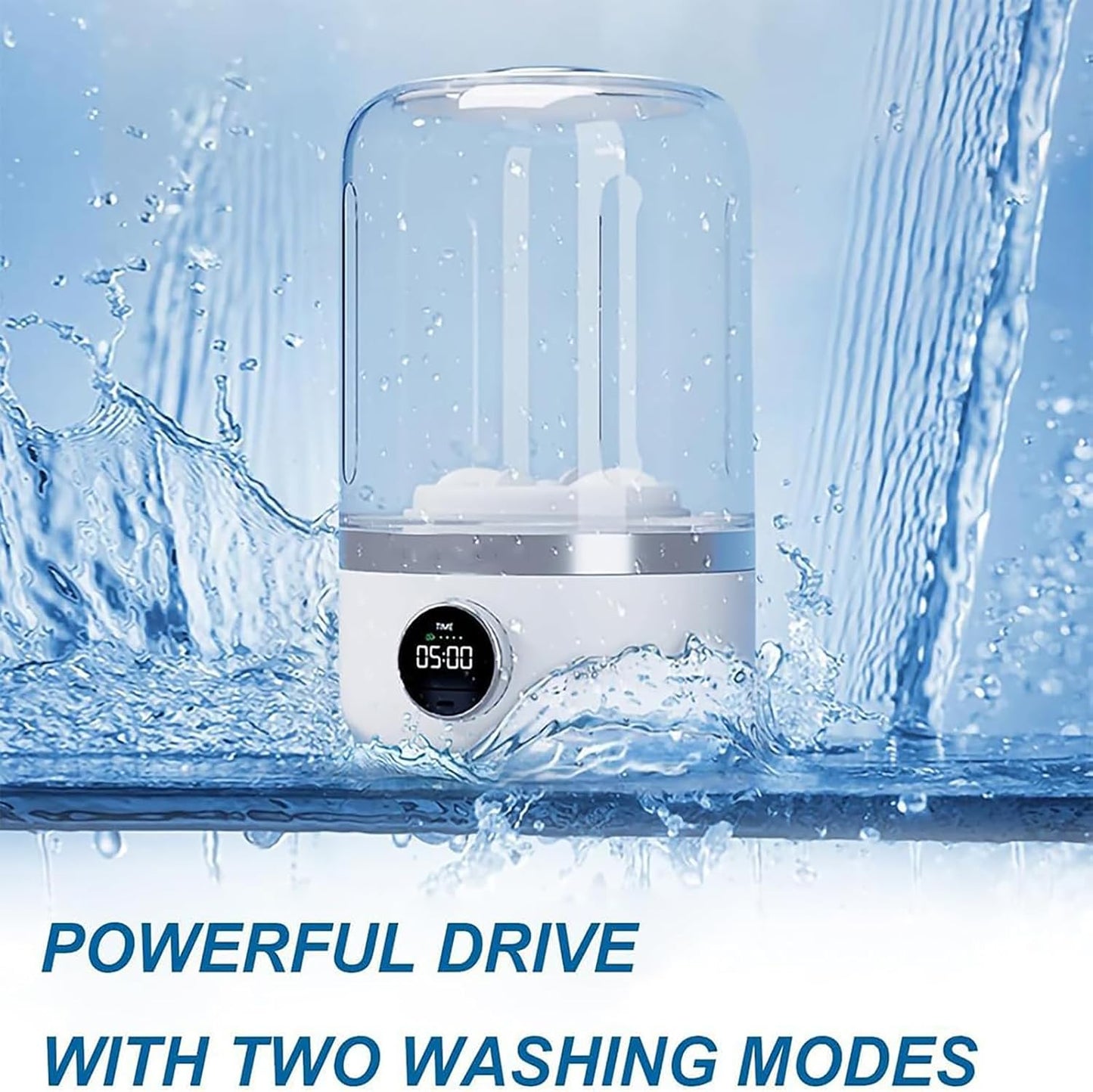 Home Harmony Solution ™ - Wireless Mini Washing Machine for Underwear, Socks, and Small Clothing Items