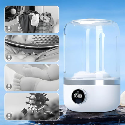 Home Harmony Solution ™ - Wireless Mini Washing Machine for Underwear, Socks, and Small Clothing Items