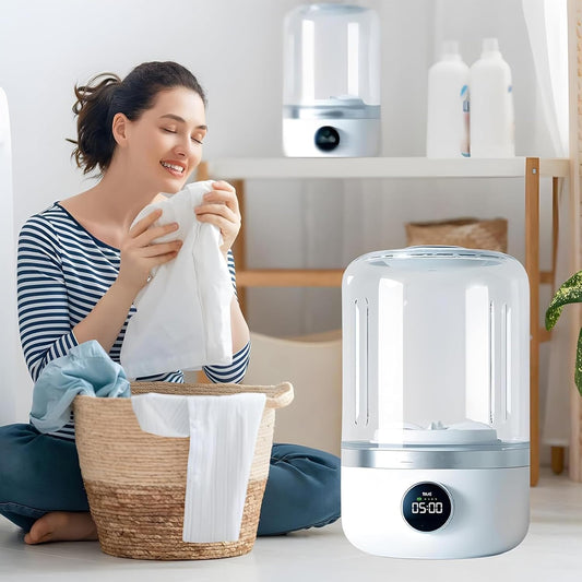 Home Harmony Solution ™ - Wireless Mini Washing Machine for Underwear, Socks, and Small Clothing Items