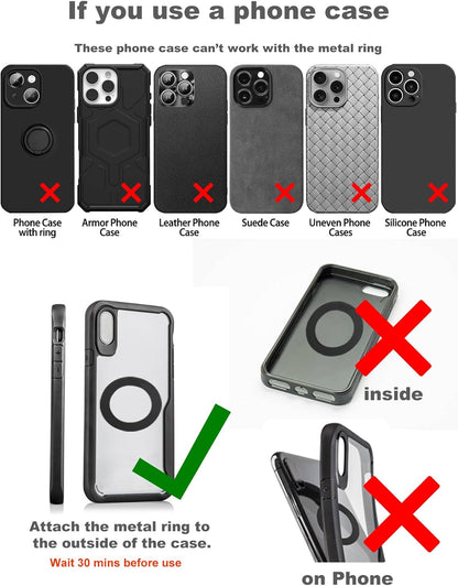 Home Harmony Solution™ – 360° Vacuum Magnetic Phone Holder
